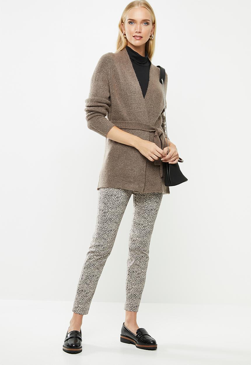 Jacqueline de Yong - Victus belted cardi - iron