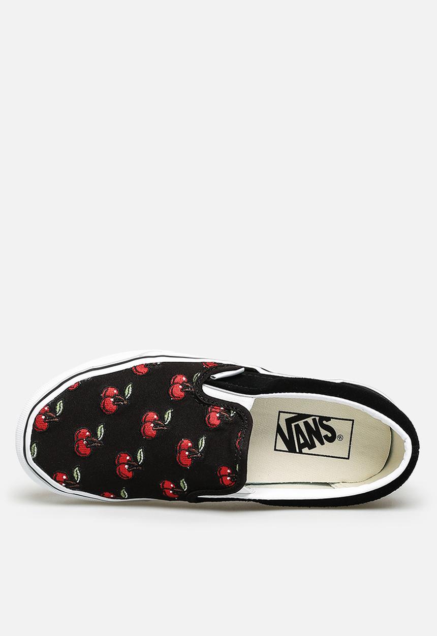 Vans - Classic Slip-On cherries - black