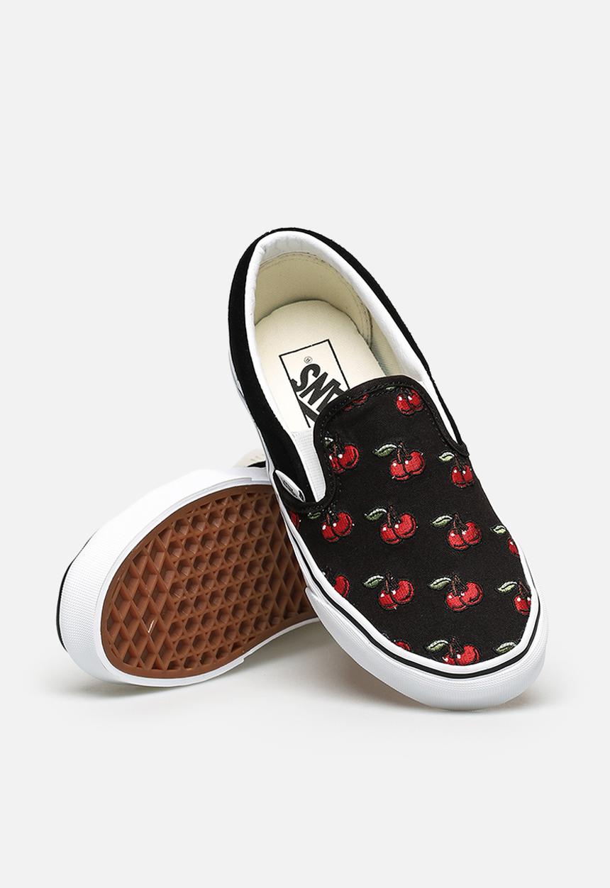Vans - Classic Slip-On cherries - black