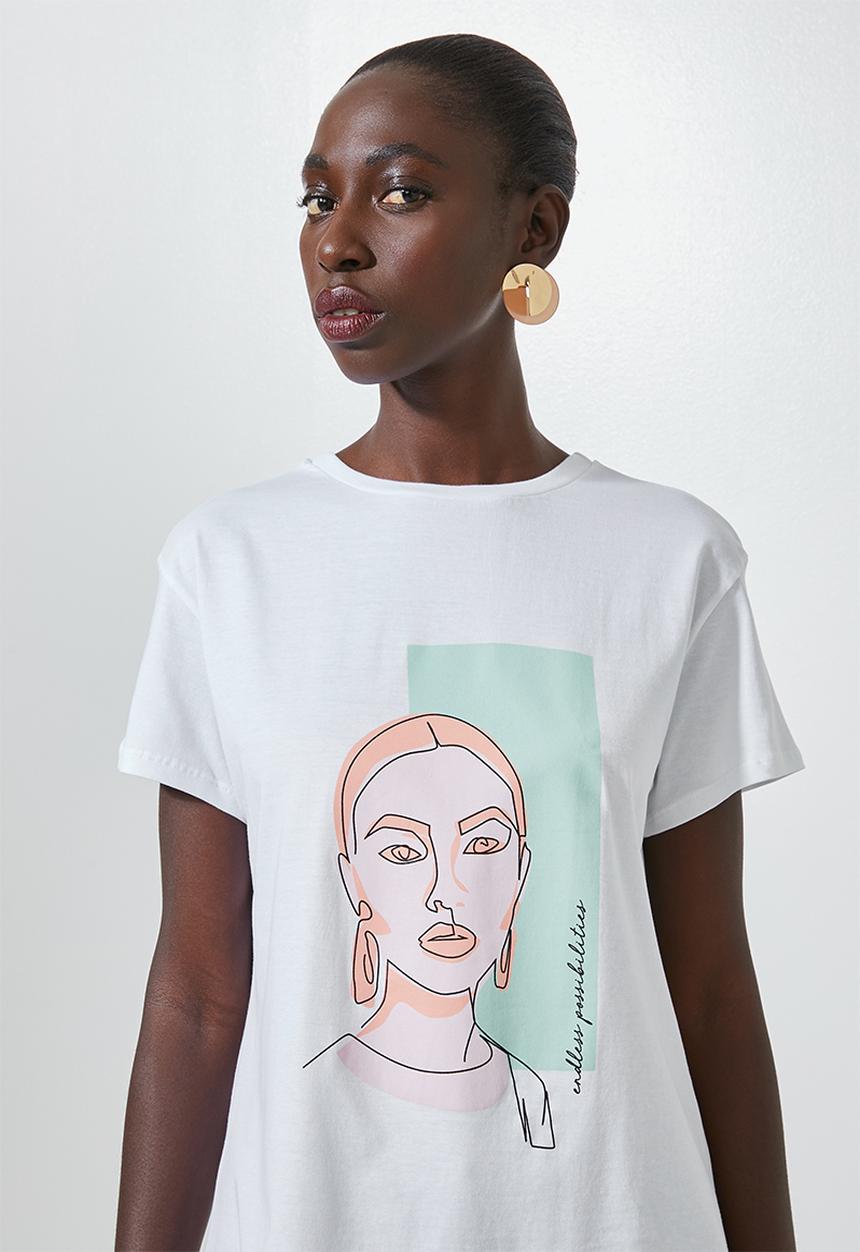 Superbalist - Printed T-shirt  - white