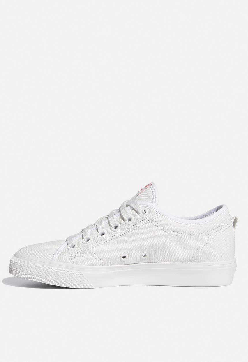 adidas Originals - Nizza Trefoil - crystal white / shock red / core black