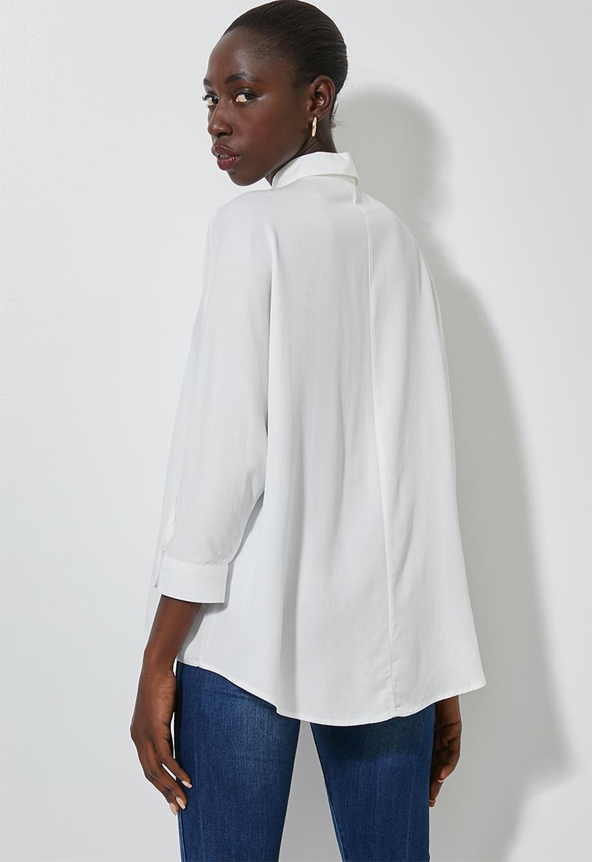 Superbalist - Dolman sleeve shirt - white