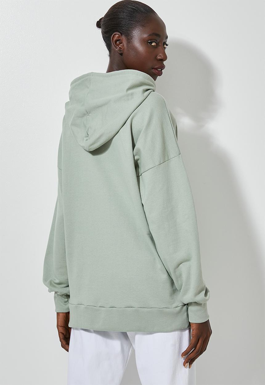 Superbalist - Longline hoodie - sage