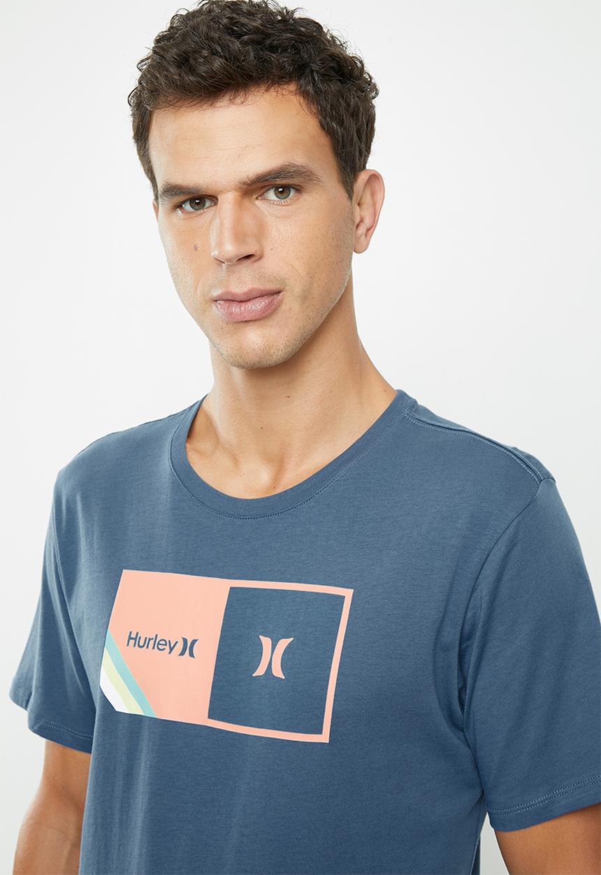 Hurley - Halfer stripe tee - blue