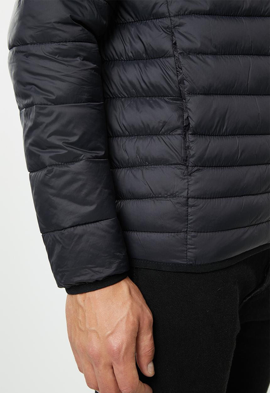 Jack & Jones - Bomb puffer collar jacket - black