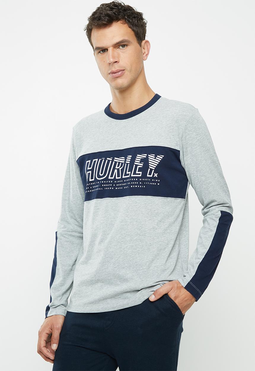 Hurley - Harvey onshore tee - grey & navy 