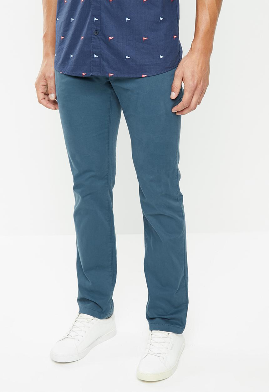 Tommy Hilfiger - Denton chino straight leg pants - blue