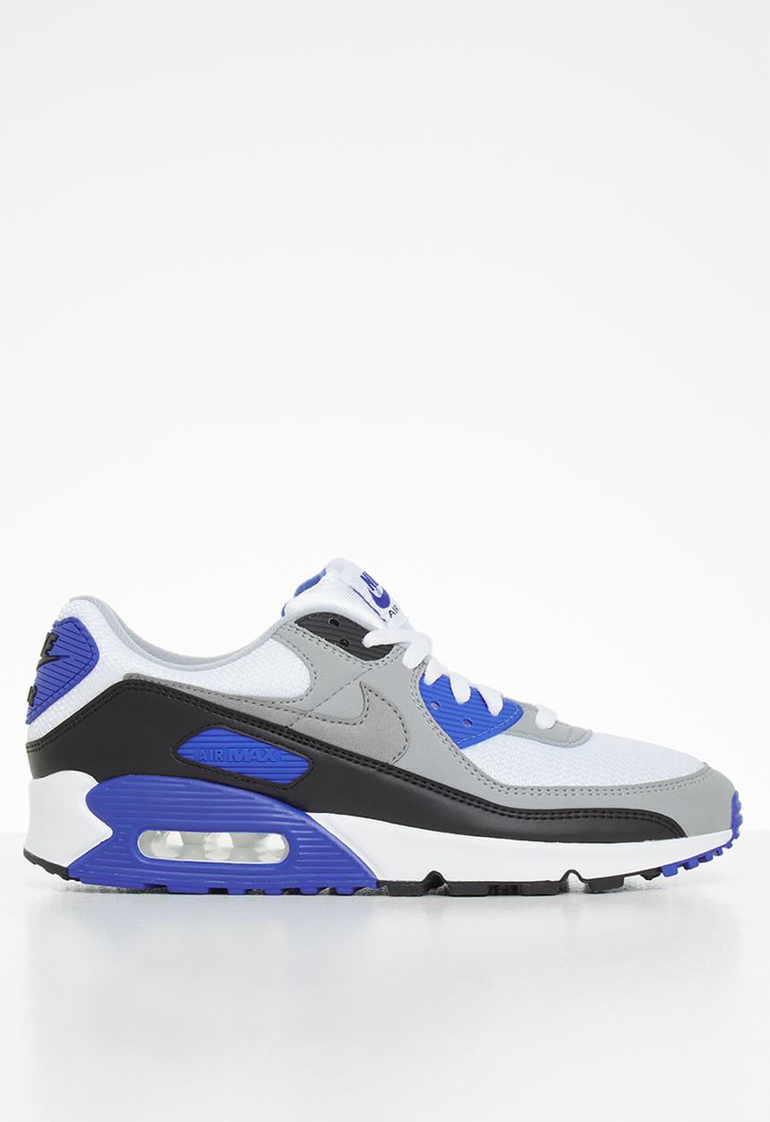 Nike - Air Max 90 - white / particle grey-hyper royal-black