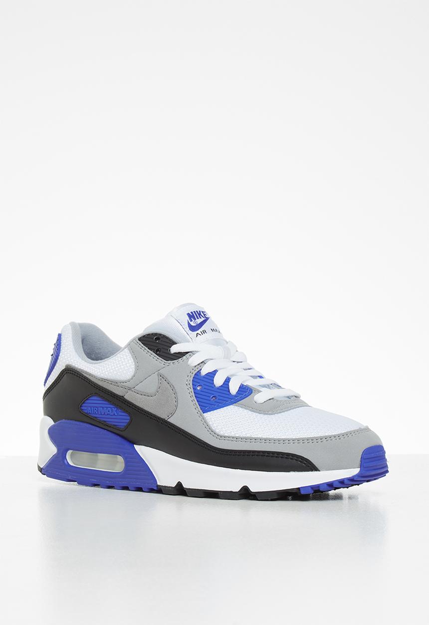 Nike - Air Max 90 - white / particle grey-hyper royal-black