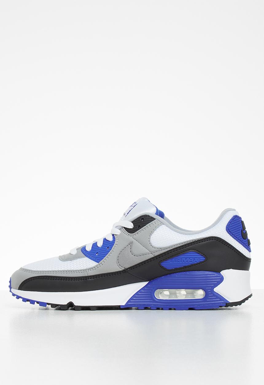 Nike - Air Max 90 - white / particle grey-hyper royal-black