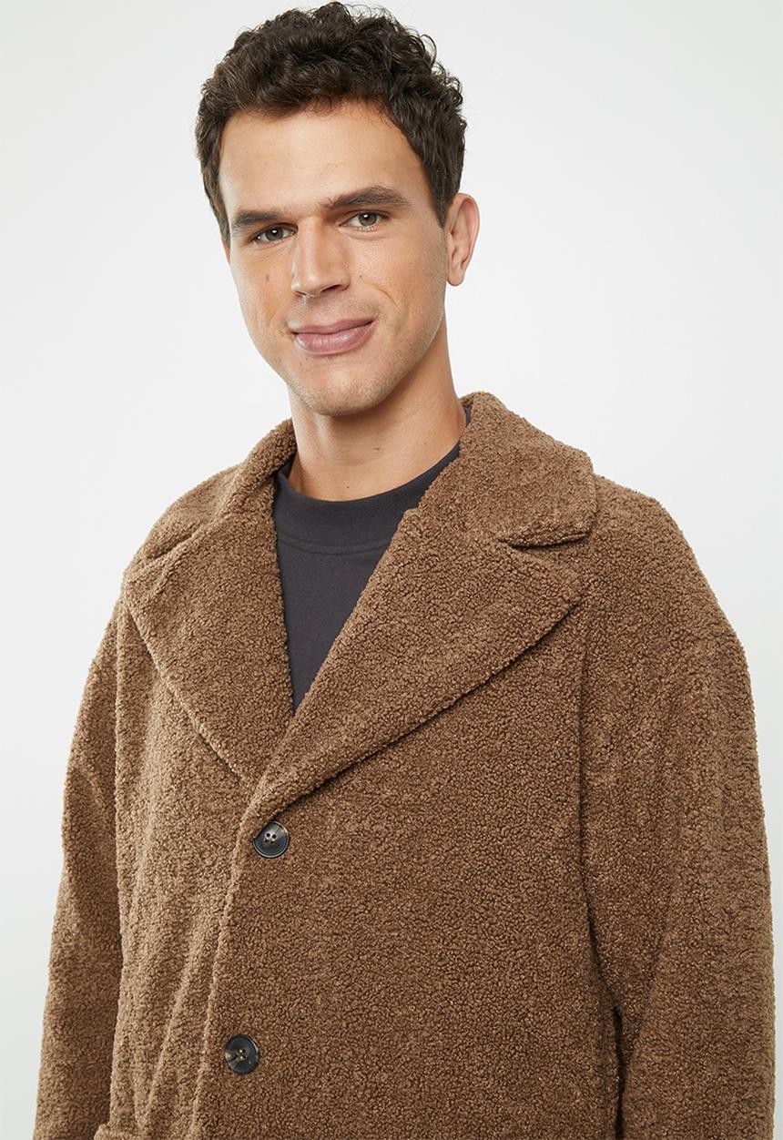 Only & Sons - Base long teddy coat - monk robe