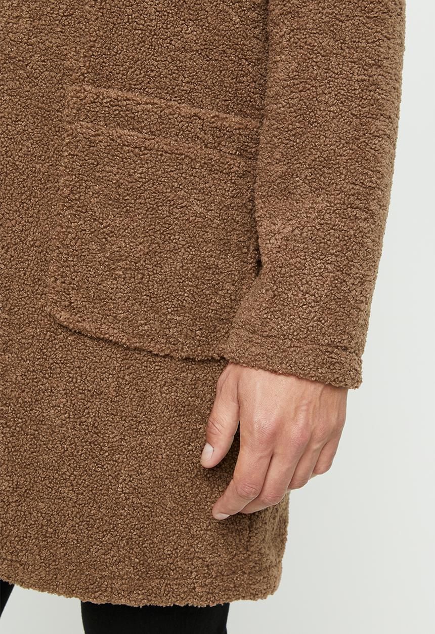 Only & Sons - Base long teddy coat - monk robe