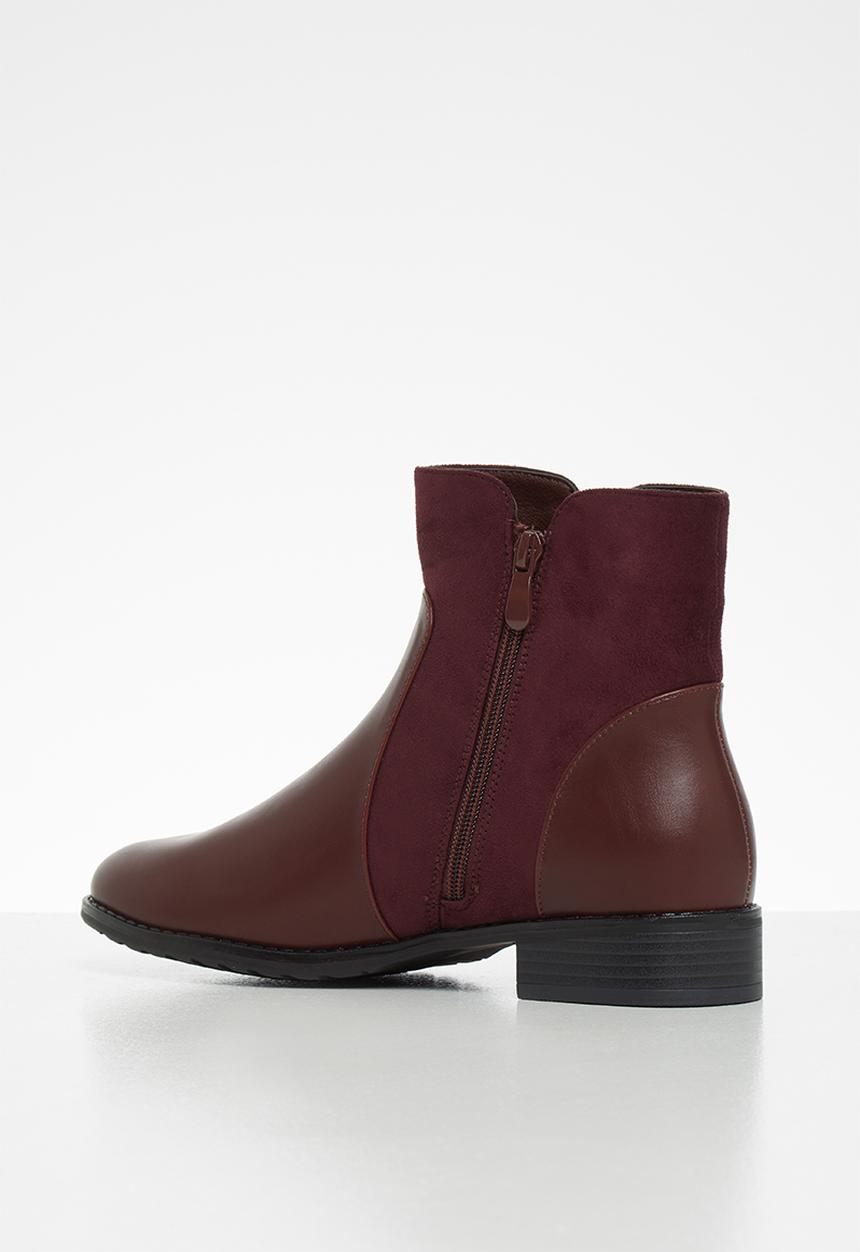 Butterfly Feet - Eloise boot - burgundy