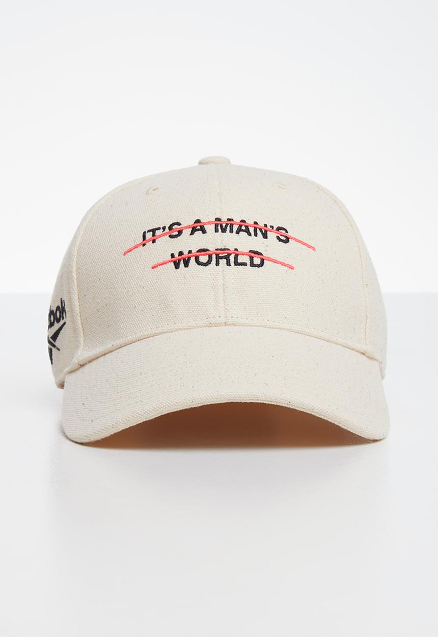 Reebok - Classic it's a man's world cap - cream