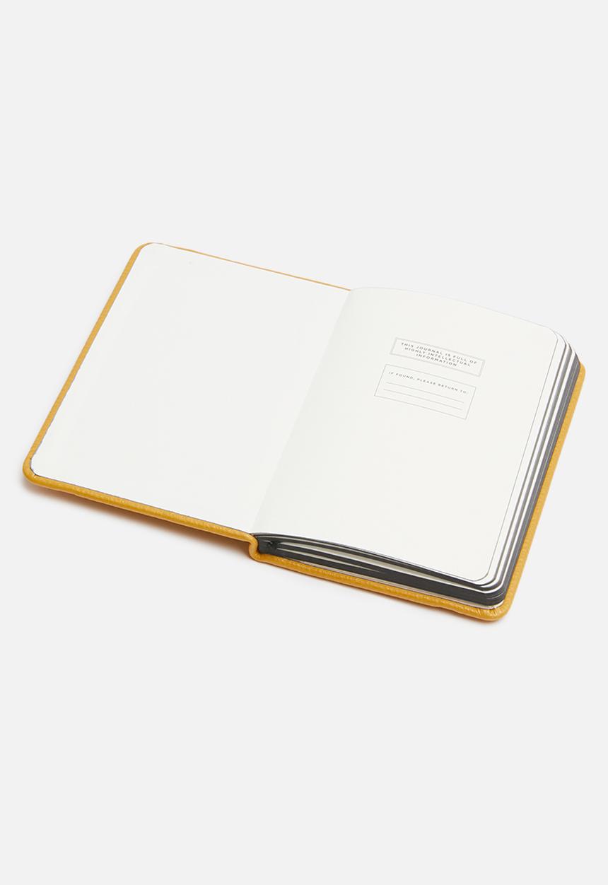 Typo - A6 buffalo journal - mustard