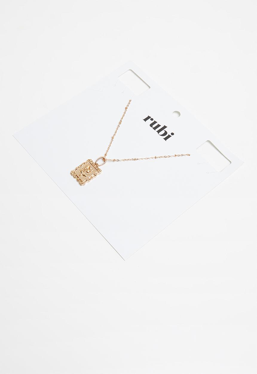 Rubi - Vintage flora trinkets necklace - gold