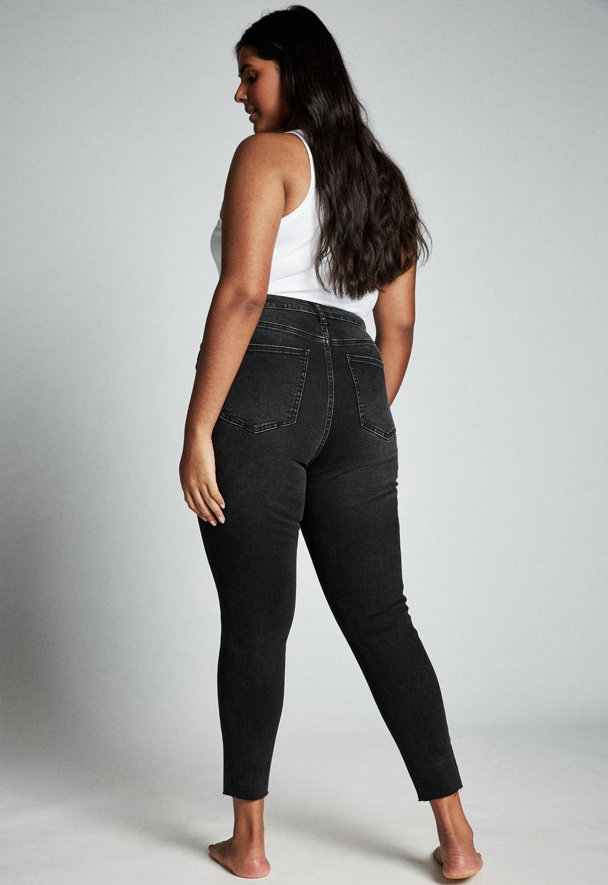 Cotton On - Curve Adriana high skinny jeans - black 