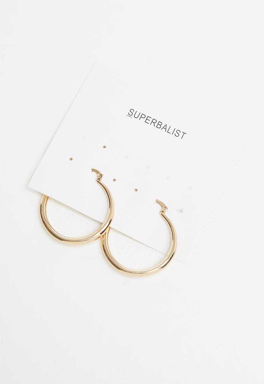 Superbalist - Alexa hoop earrings - gold