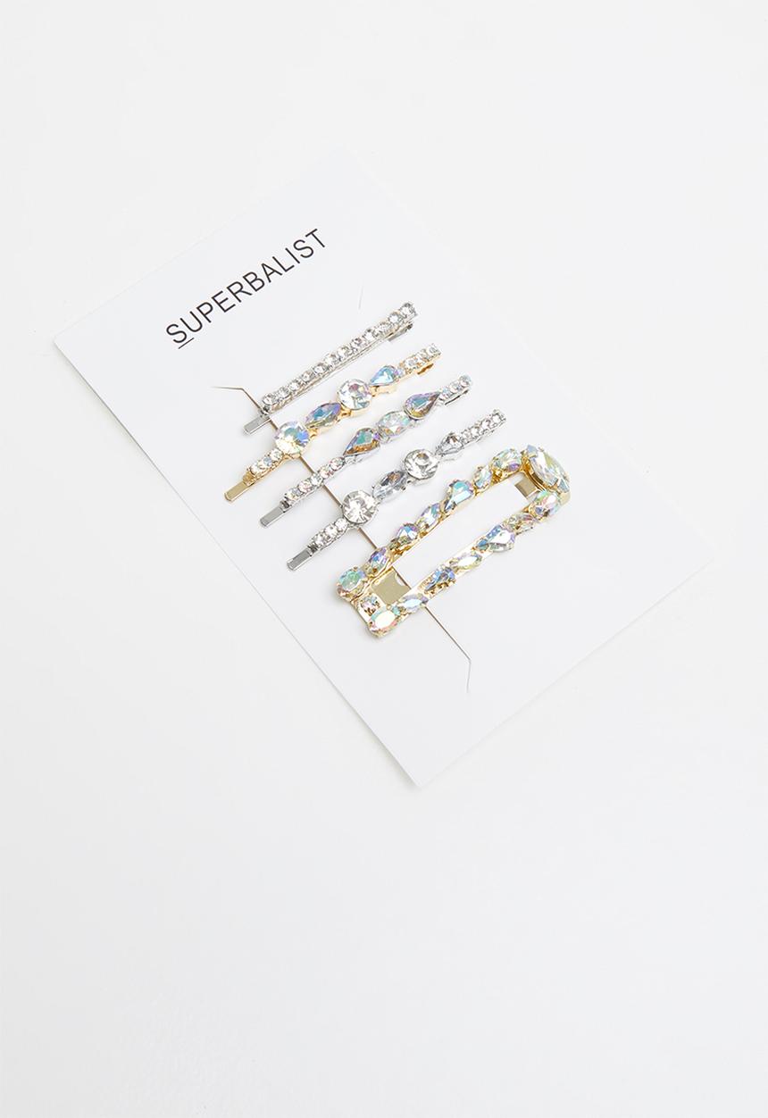 Superbalist - 5 pack hair slide set - multi