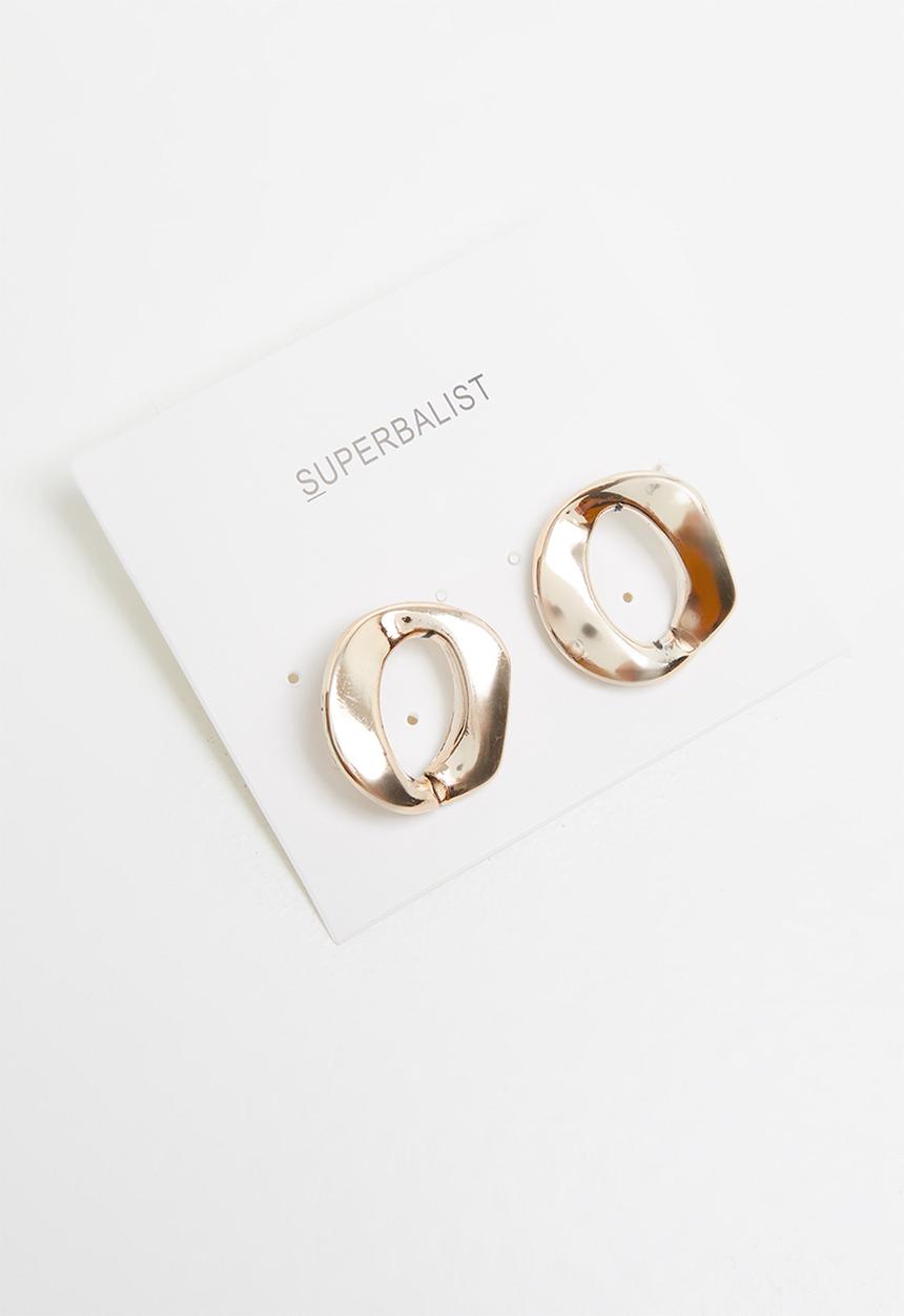 Superbalist - Lina abstract studs - gold