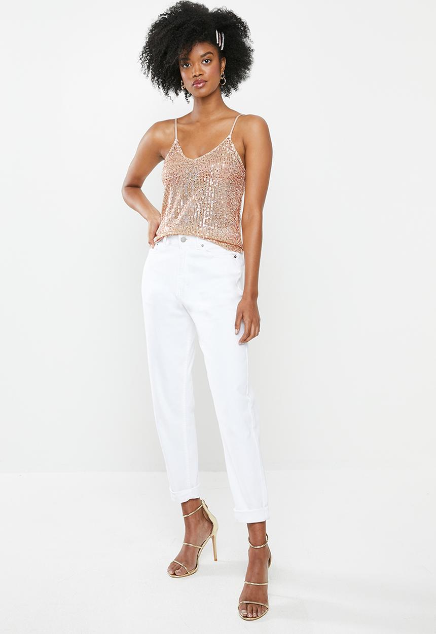 Blake - Sequin cami - champagne
