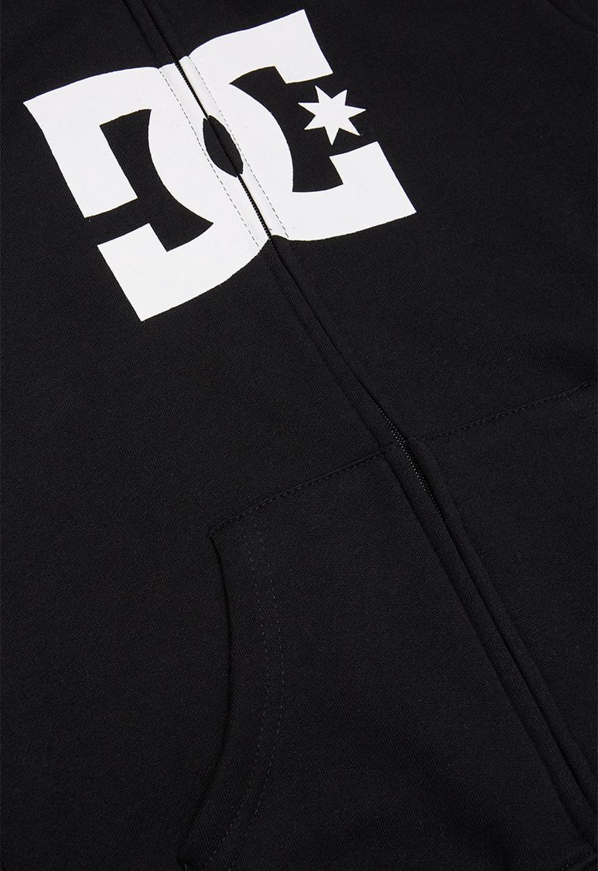 DC - Zip thru hooded sweat - black
