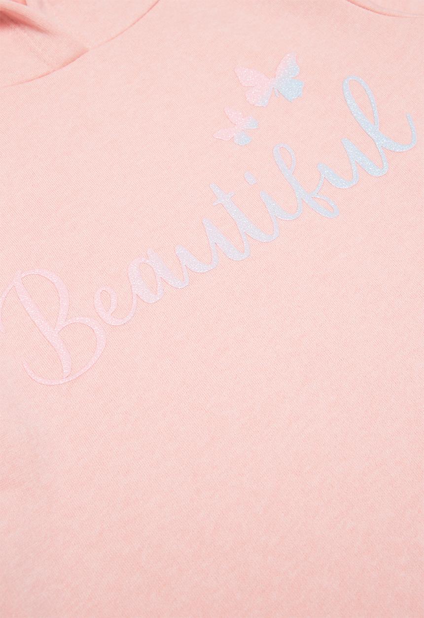 Pop Candy - Fleece hooded dress - pink