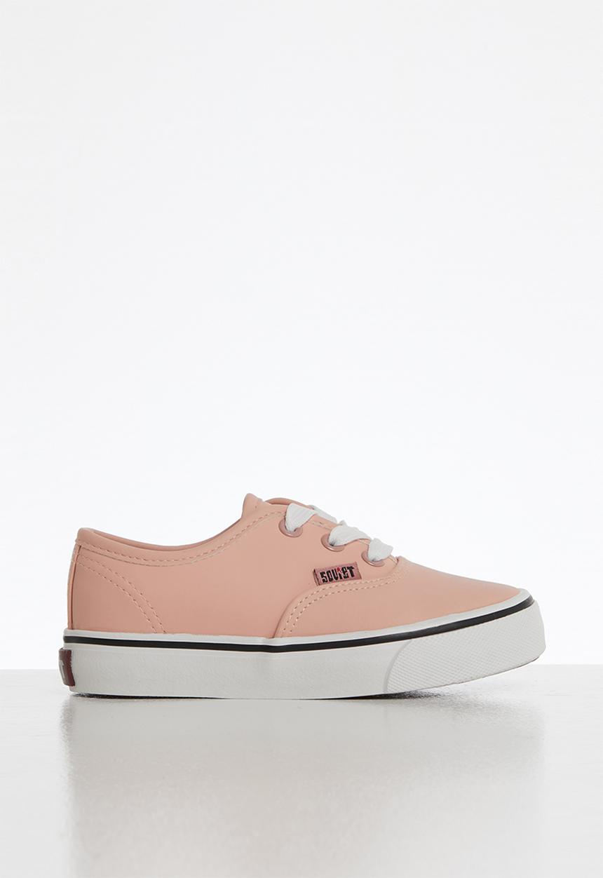 SOVIET - Kids barca pu low cut lace up - pink