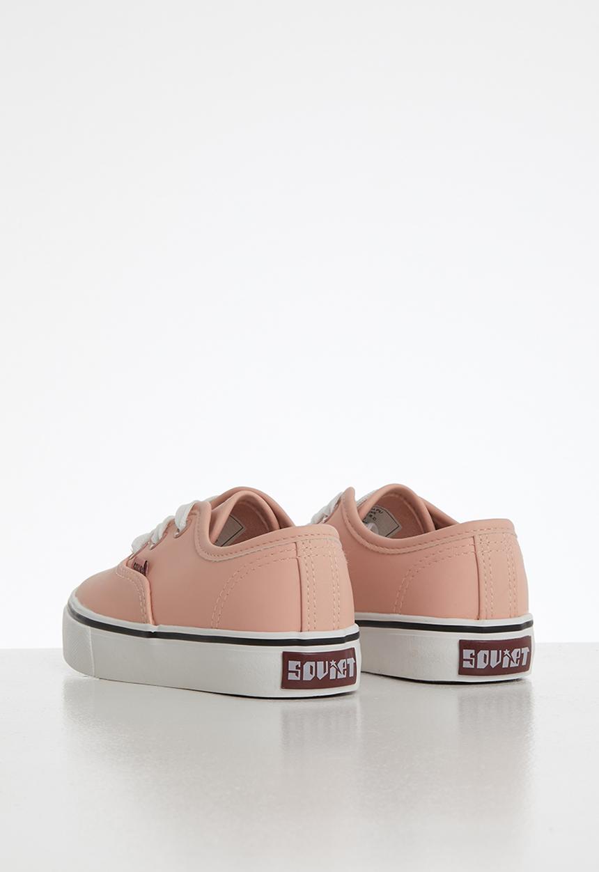 SOVIET - Kids barca pu low cut lace up - pink