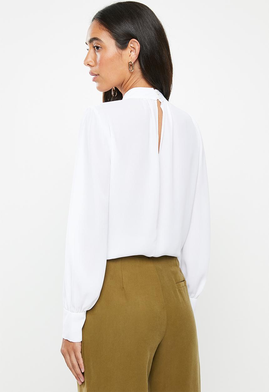 VELVET - Turtle neck blouse - white