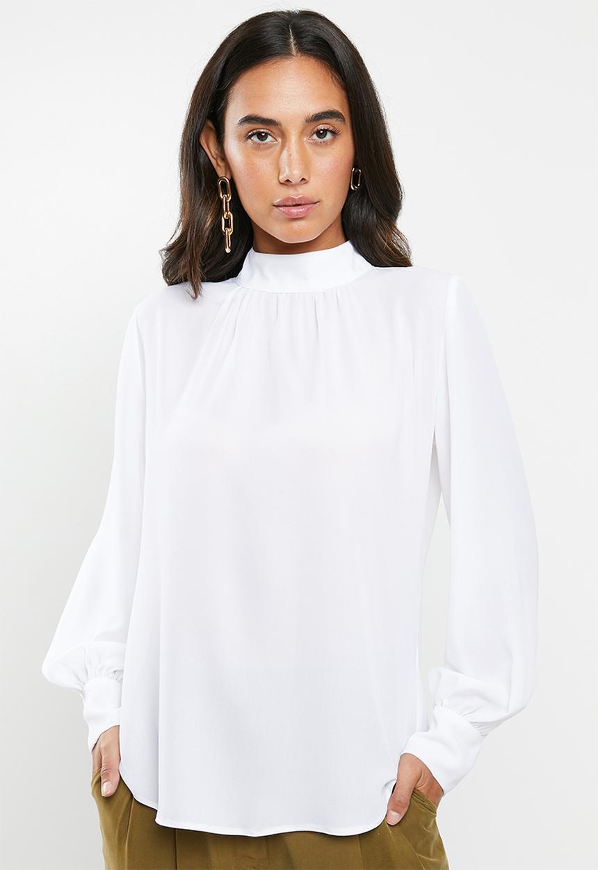 VELVET - Turtle neck blouse - white