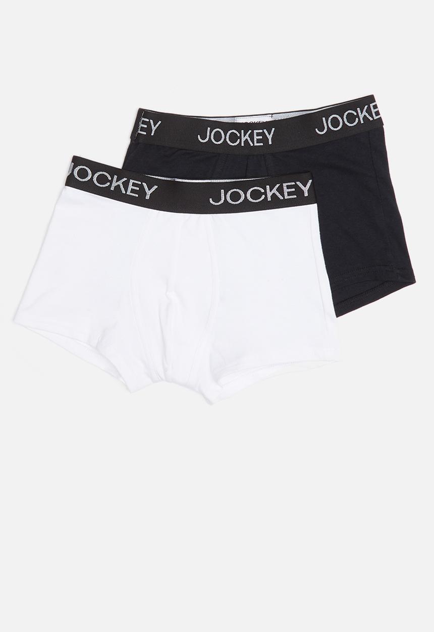 Jockey - 2 Pack boys pouch trunk - black & white