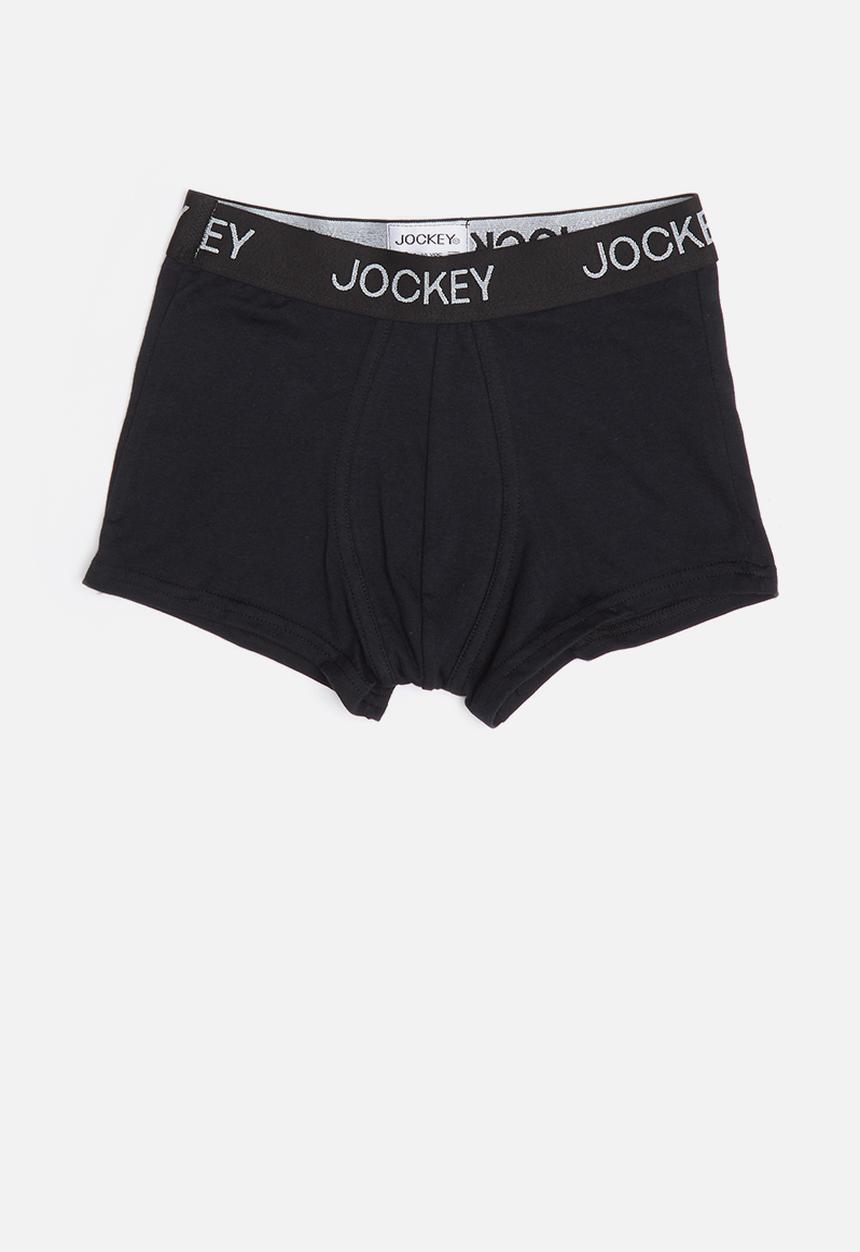 Jockey - 2 Pack boys pouch trunk - black & white