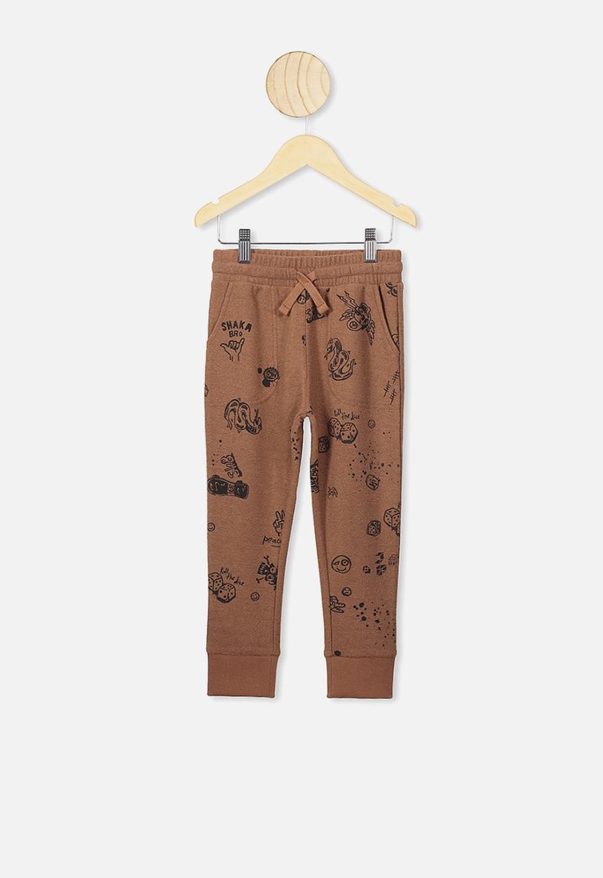 Cotton On - Heritage trackpants - brown