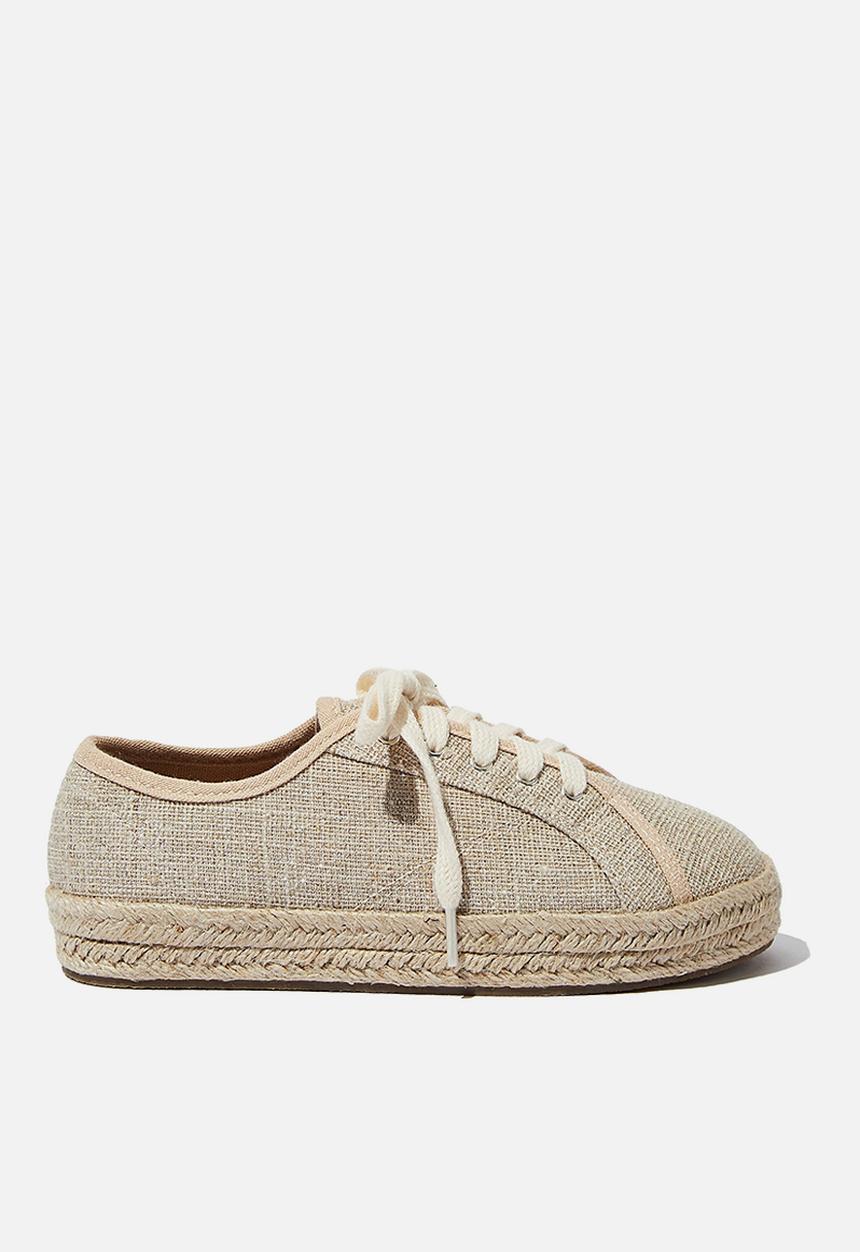 Cotton On - Lace up espadrille - neutral