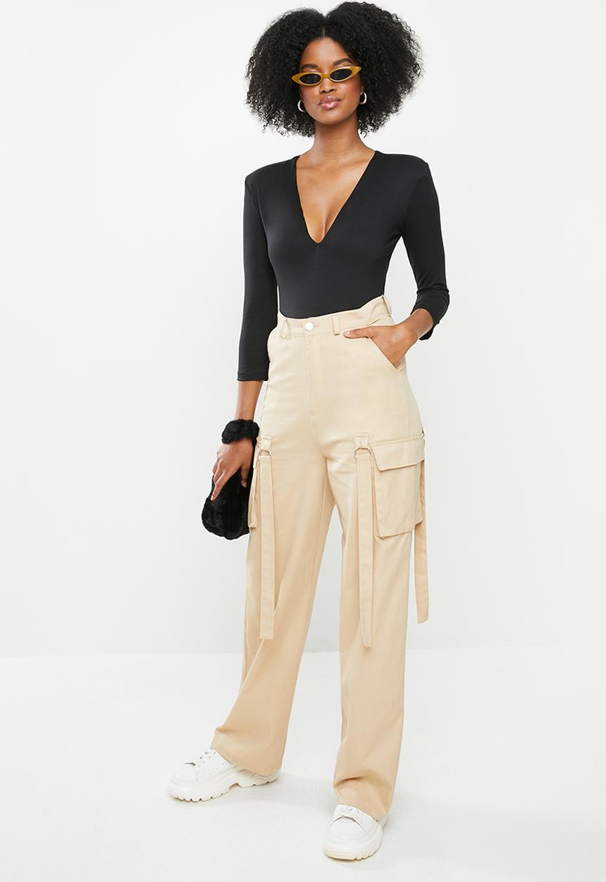 Blake - Plunge bodysuit - black