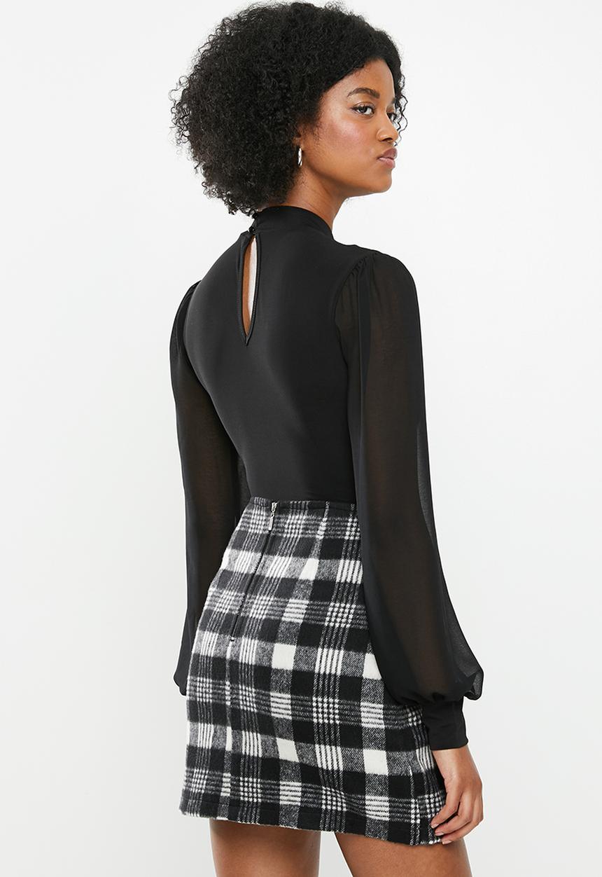 Blake - Turtleneck bodysuit - black
