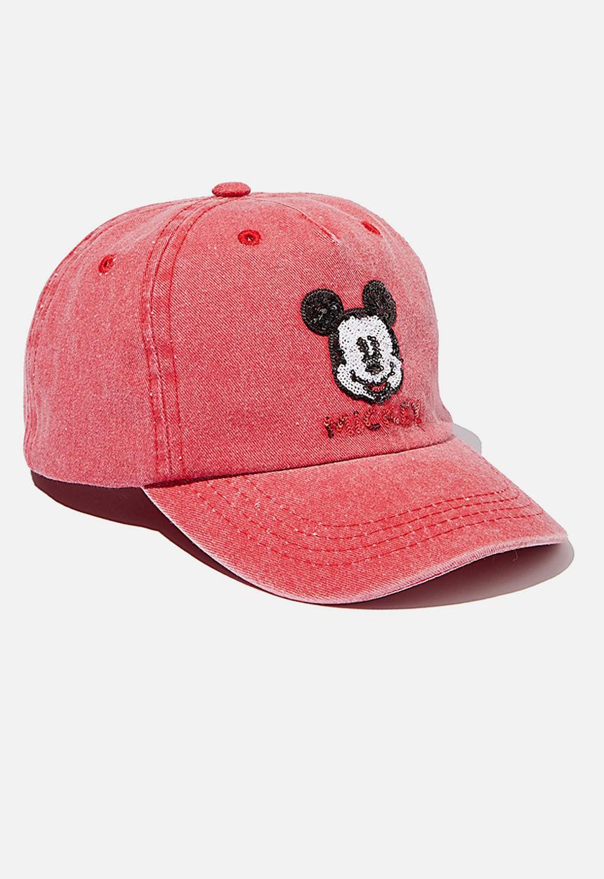 Cotton On - Mickey Mouse baseball cap - red