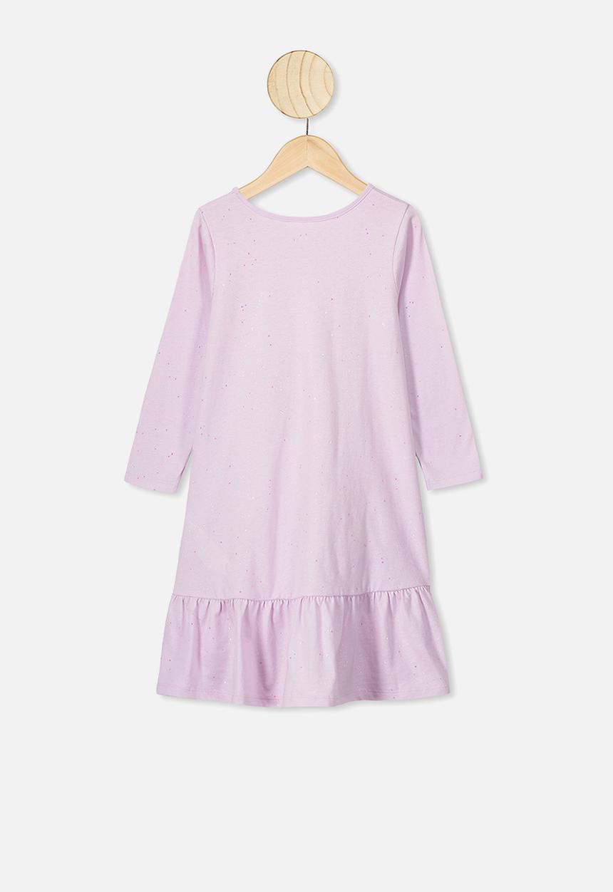 Cotton On - Joss long sleeve dress - purple