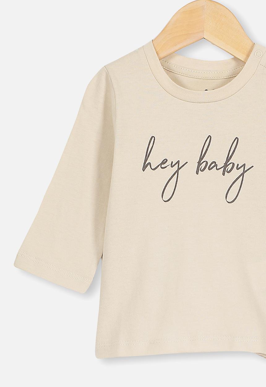 Cotton On - Jamie long sleeve tee - beige 