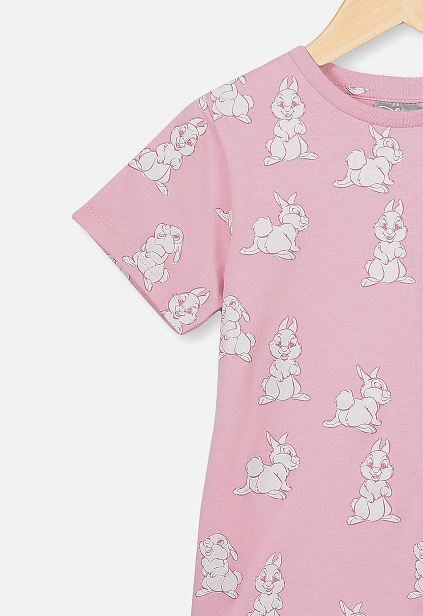 Cotton On - Lux short sleeve tee - pink & white 