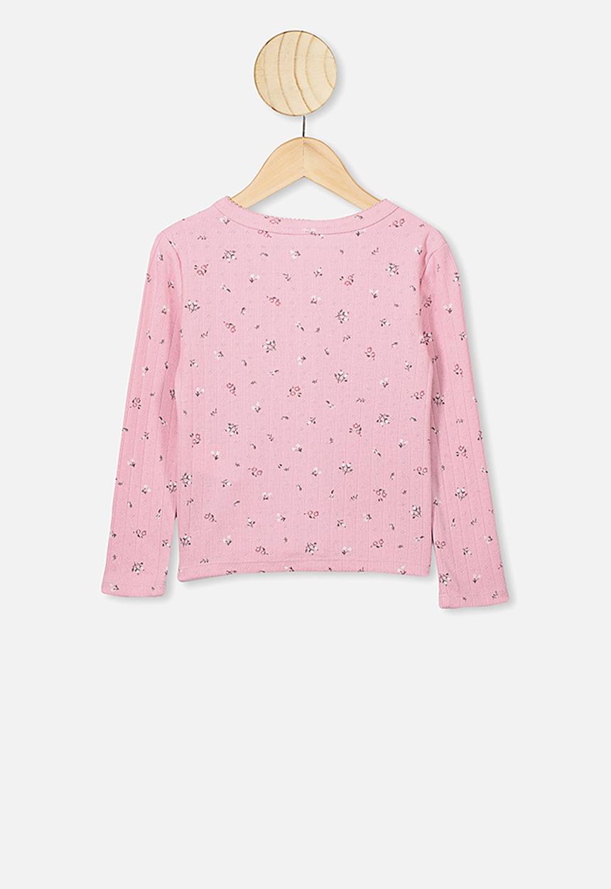 Cotton On - Bessie button through top - pink