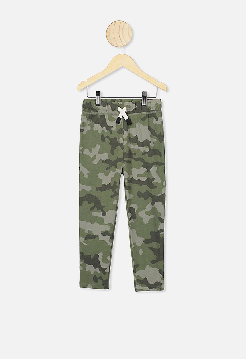 Cotton On - Brooklyn slouch pant - green camo