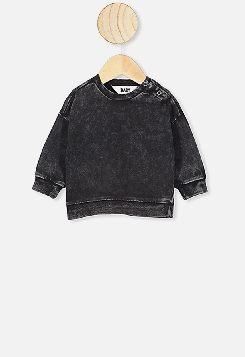 Cotton On - Enzo drop shoulder top - black