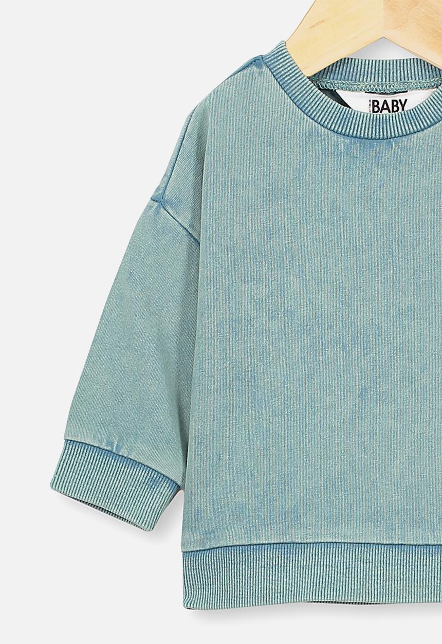 Cotton On - Enzo drop shoulder top - aqua dream