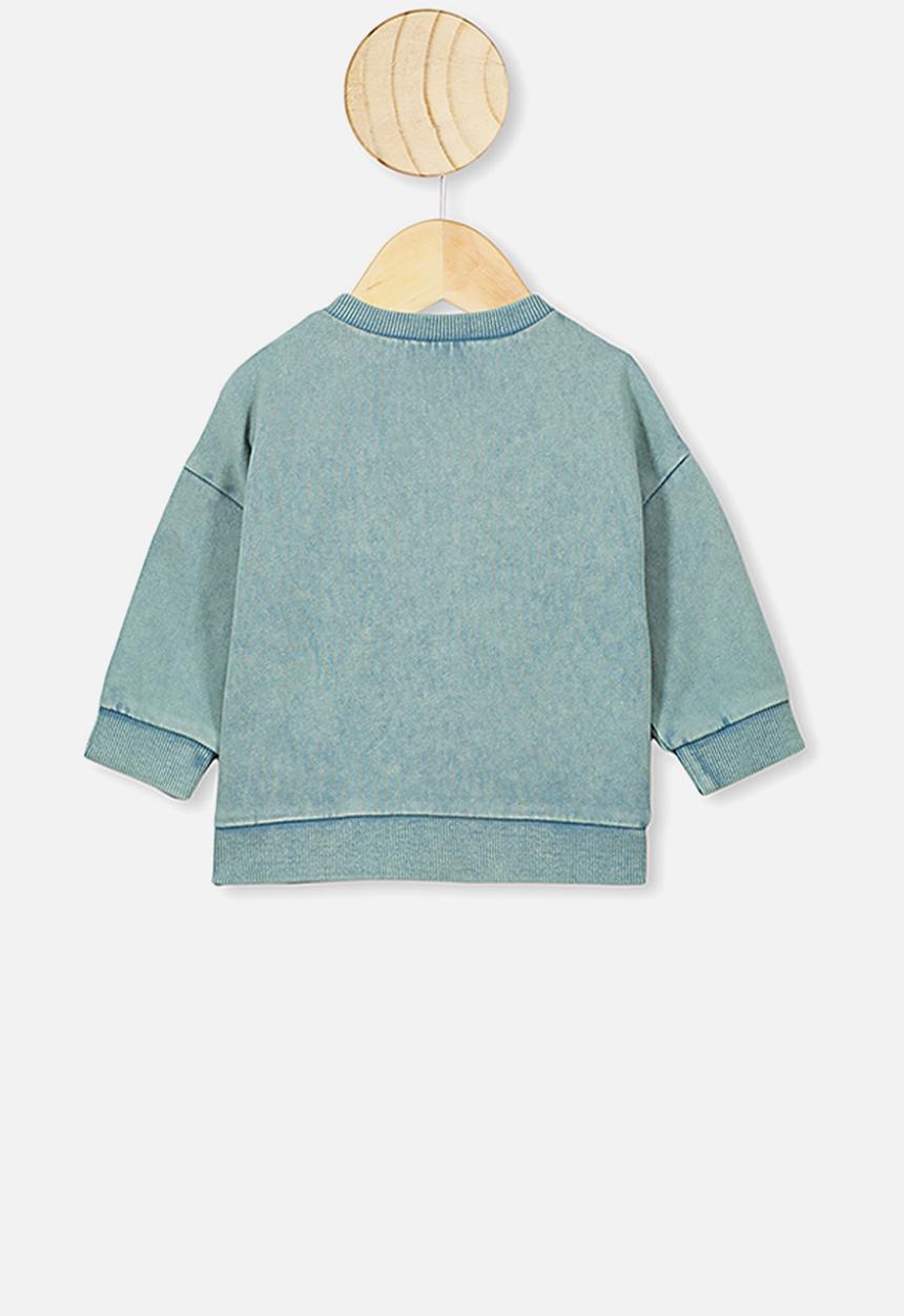 Cotton On - Enzo drop shoulder top - aqua dream