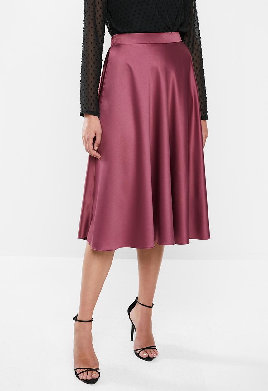 MILLA - Circle midi skirt - purple rose
