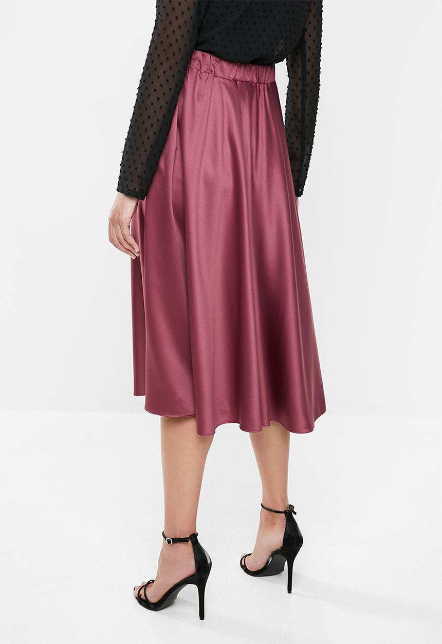 MILLA - Circle midi skirt - purple rose