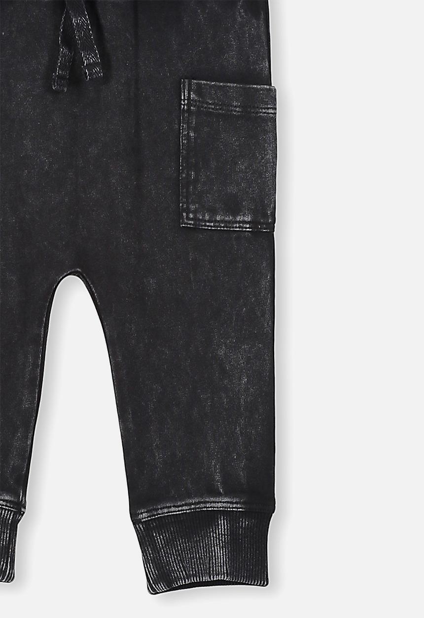Cotton On - Zac trackpant - black