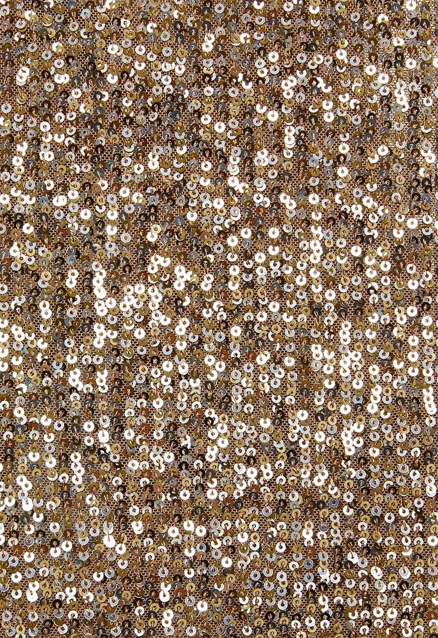 MILLA - Sequin bow top - bronze